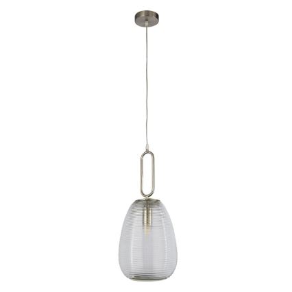 Searchlight - Ljuskrona med upphängningsrem ELIXIR 1xE27/60W/230V genomskinlig