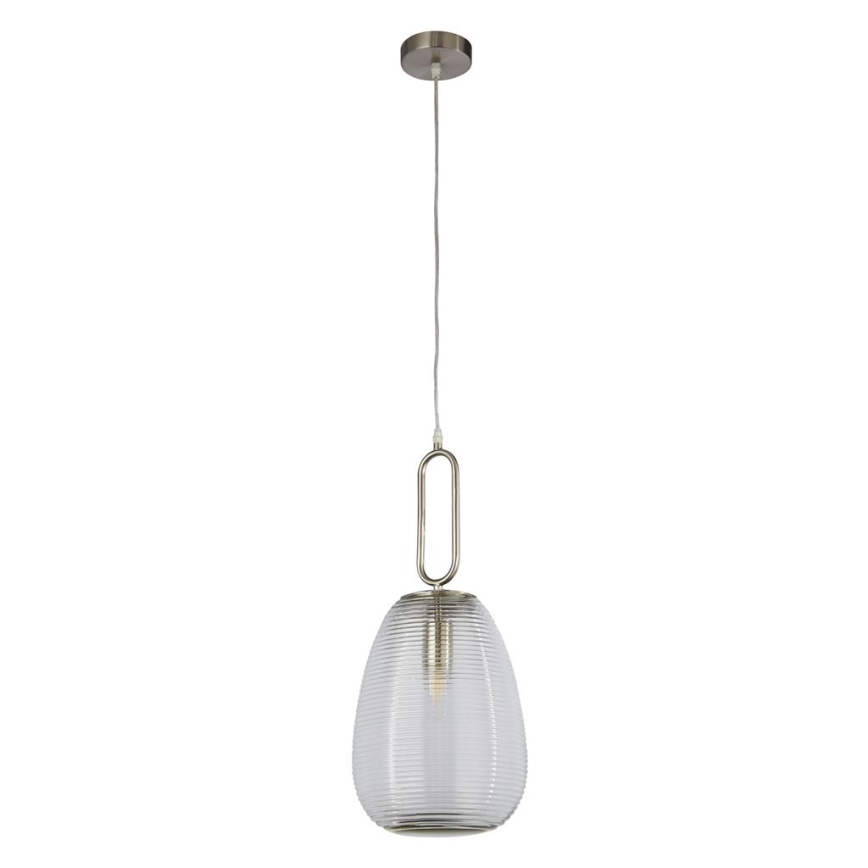 Searchlight - Ljuskrona med upphängningsrem ELIXIR 1xE27/60W/230V genomskinlig