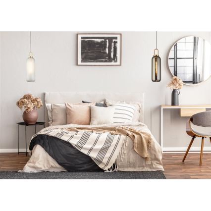 Searchlight - Ljuskrona med upphängningsrem PIPETTE 1xE27/60W/230V matt