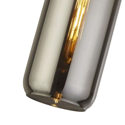 Searchlight - Ljuskrona med upphängningsrem PIPETTE 1xE27/60W/230V shiny