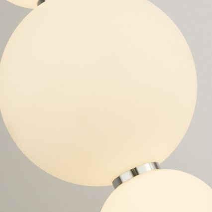 Searchlight-LED Ljuskrona med upphängning SNOWBALL LED/18W/230V