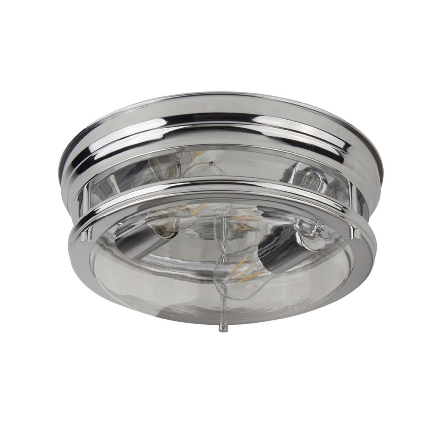 Searchlight - Taklampa EDINBURGH I 2xE27/40W/230V skinande krom