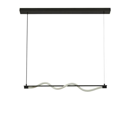 Searchlight - LED ljuskrona med textilsladd SERPENT LED/15W/230V svart