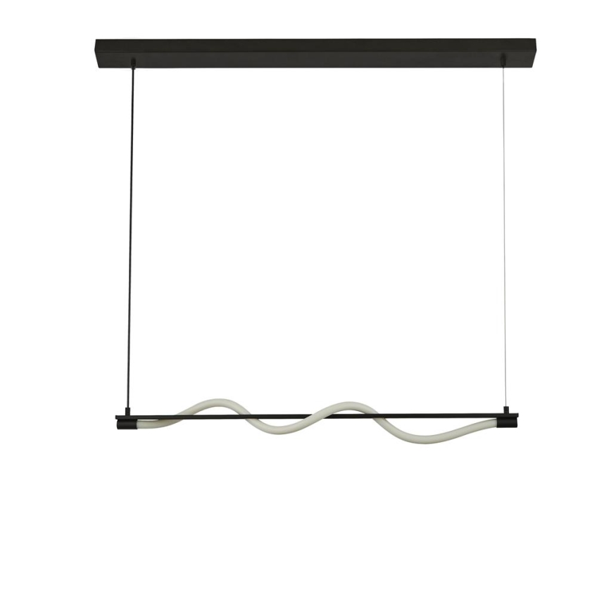 Searchlight - LED ljuskrona med textilsladd SERPENT LED/15W/230V svart