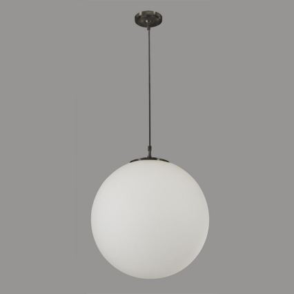 Searchlight - Ljuskrona med upphängningsrem ATOM 1xE27/60W/230V vit/svart