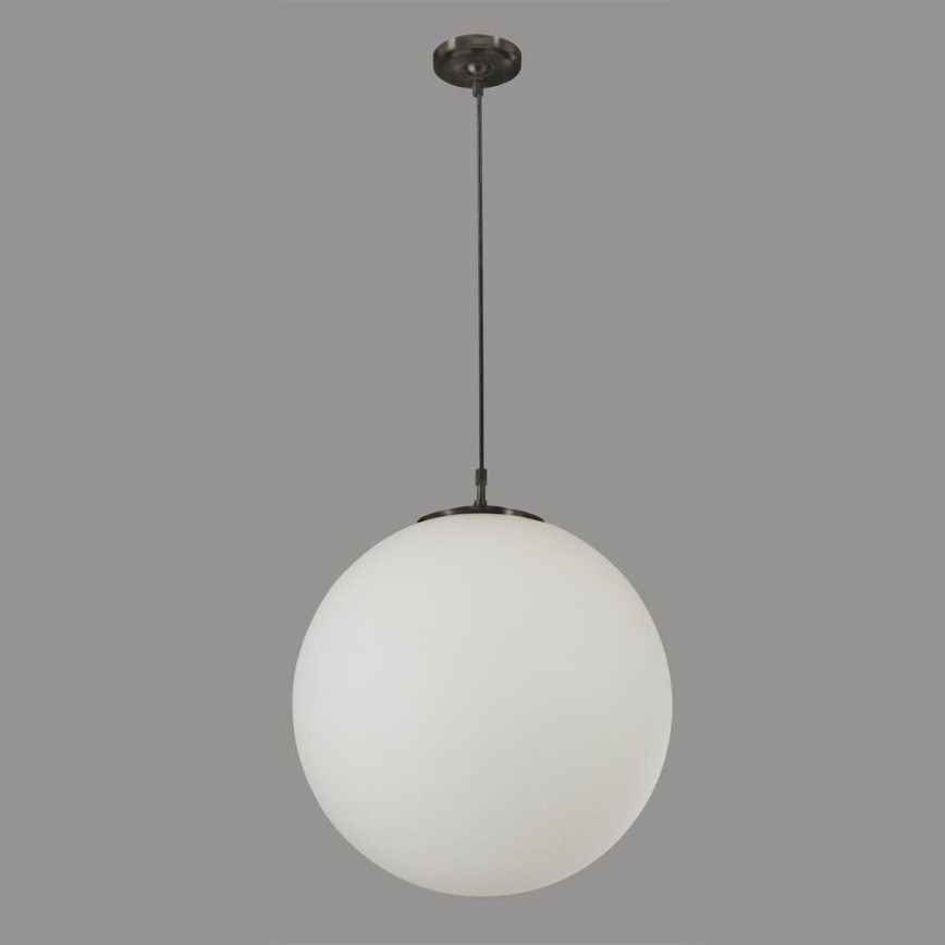 Searchlight - Ljuskrona med upphängningsrem ATOM 1xE27/60W/230V vit/svart
