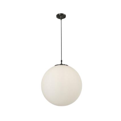 Searchlight - Ljuskrona med upphängningsrem ATOM 1xE27/60W/230V vit/svart