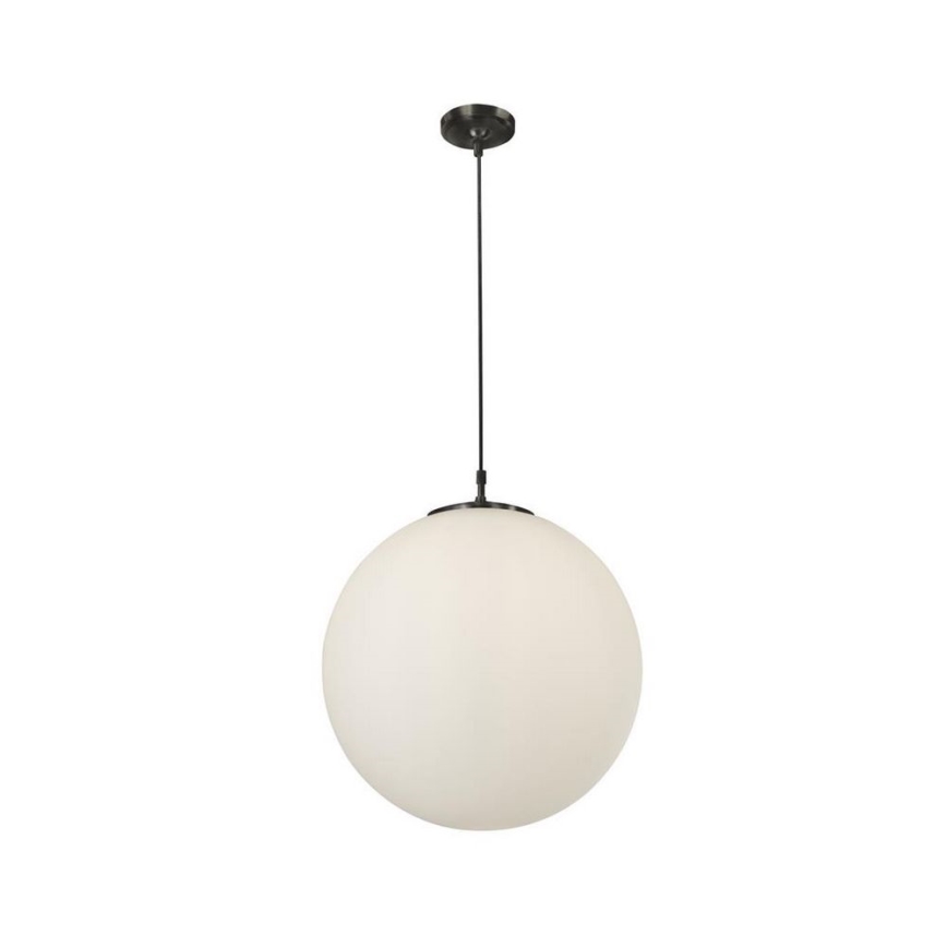 Searchlight - Ljuskrona med upphängningsrem ATOM 1xE27/60W/230V vit/svart