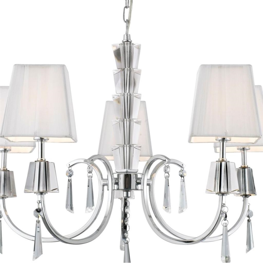 Searchlight - Ljuskrona på kedja PORTICO 5xG9/33W/230V skinande krom