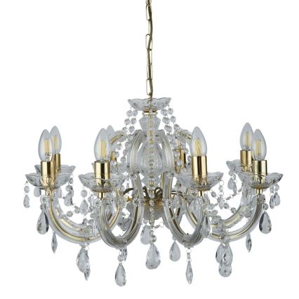 Searchlight 699-8 - Kristallkrona med kedja MARIE 8xE14/40W/230V