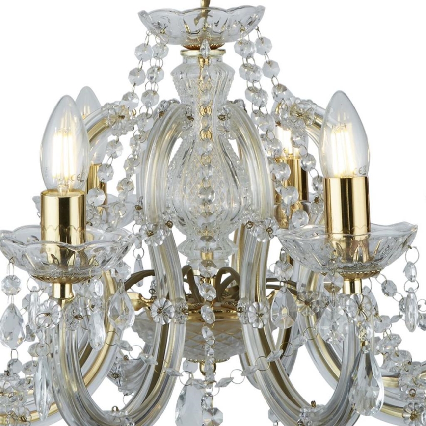 Searchlight 699-8 - Kristallkrona med kedja MARIE 8xE14/40W/230V