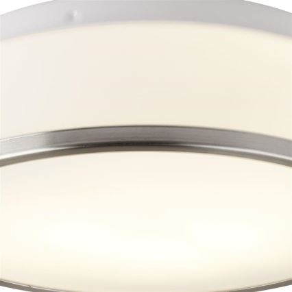 Searchlight 7039-28SS - Badrumsbelysning tak DISC 2xE27/60W/230V IP44