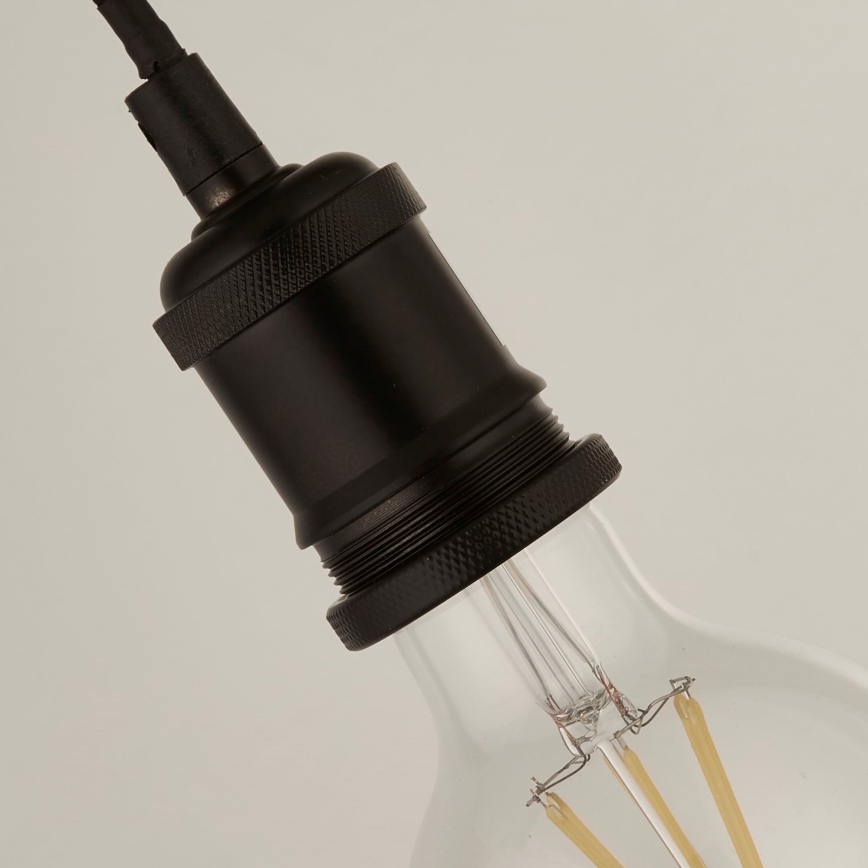 Searchlight - Pendellampa med vajerupphängning SUSPENSION 1xE27/60W/230V svart