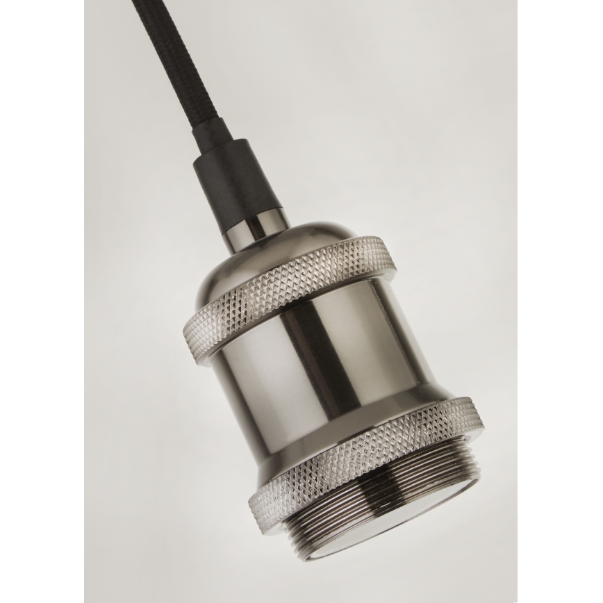 Searchlight - Taklampa med vajer SUSPENSION 1xE27/60W/230V silver