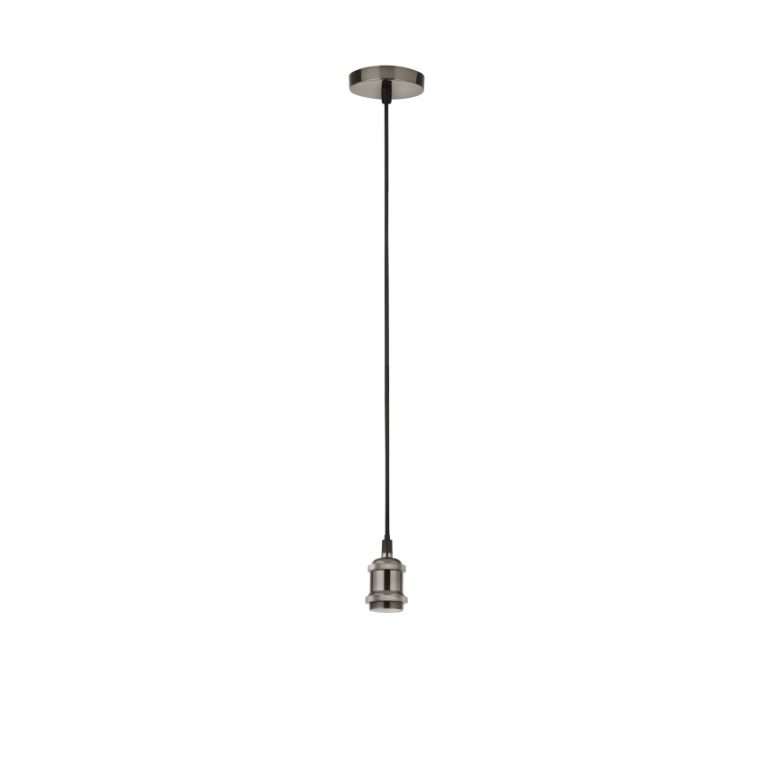 Searchlight - Taklampa med vajer SUSPENSION 1xE27/60W/230V silver