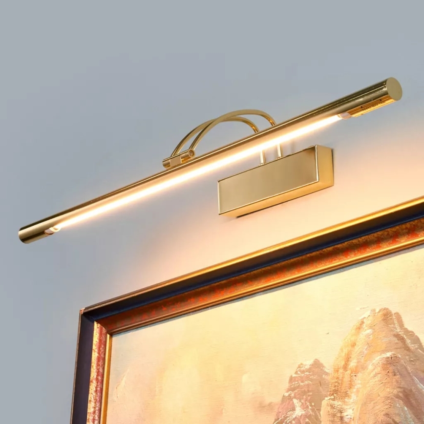 Searchlight 8343PB - LED-bildlampa LED/14W/230V guld