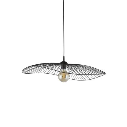 Searchlight - Ljuskrona med textilsladd WAVE 1xE27/60W/230V svart