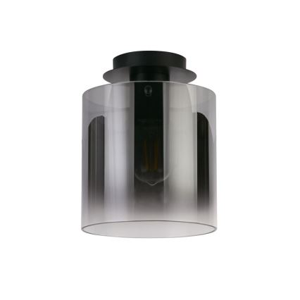 Searchlight - Taklampa SWEDEN 1xE27/60W/230V Ø 22 cm svart/rökfärgad