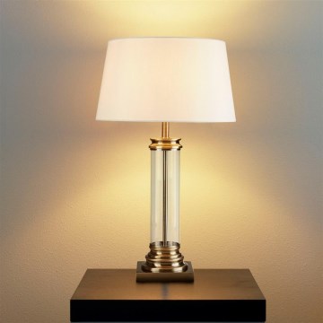 Searchlight - Bordslampa PEDESTAL 1xE27/60W/230V