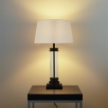 Searchlight - Bordslampa PEDESTAL 1xE27/60W/230V svart