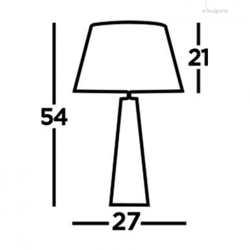 Searchlight - Bordslampa MALDON 1xE27/60W/230V