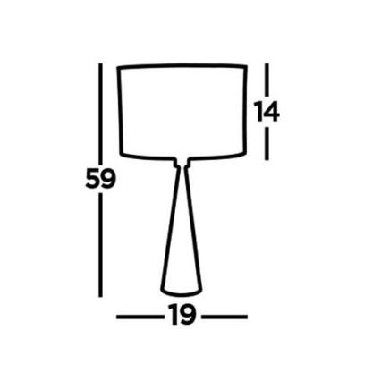 Searchlight - Bordslampa CHOLE 1xE27/60W/230V