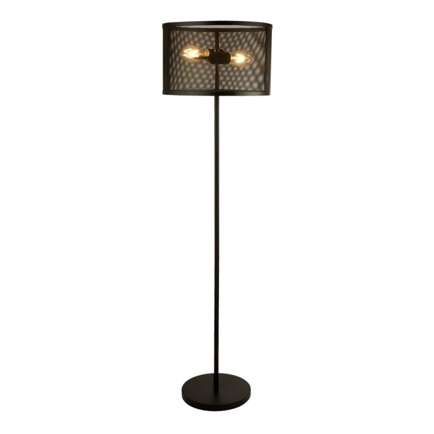 Searchlight EU2832-2BK - Golvlampa FISHNET 2xE27/60W/230V svart