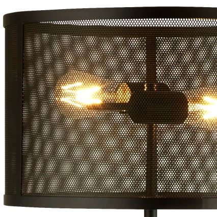 Searchlight EU2832-2BK - Golvlampa FISHNET 2xE27/60W/230V svart