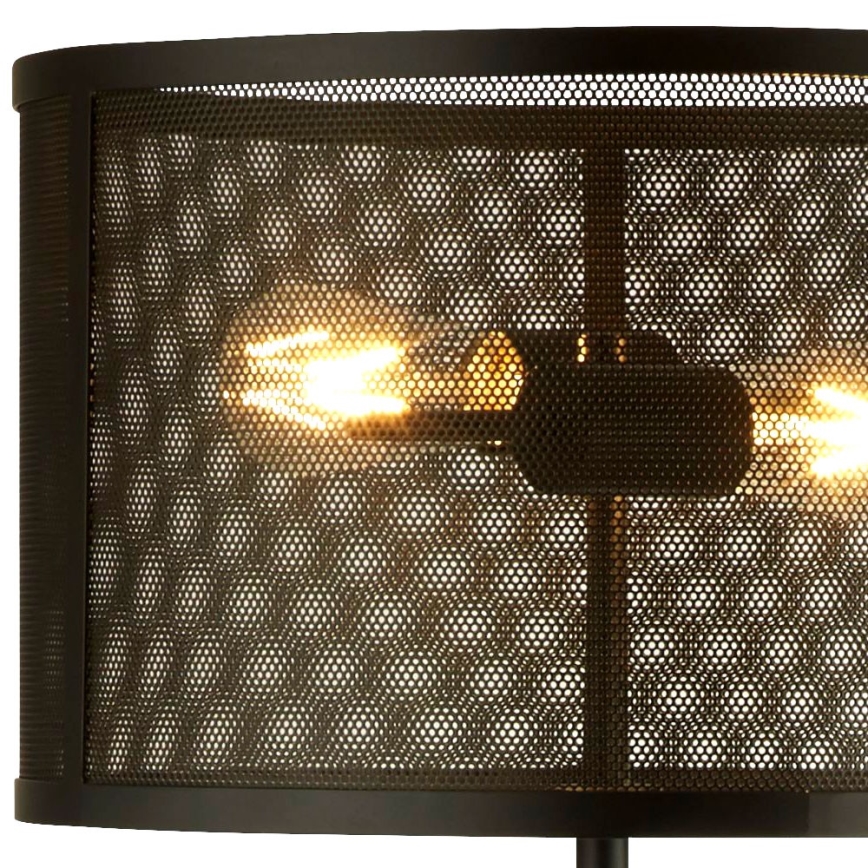 Searchlight EU2832-2BK - Golvlampa FISHNET 2xE27/60W/230V svart