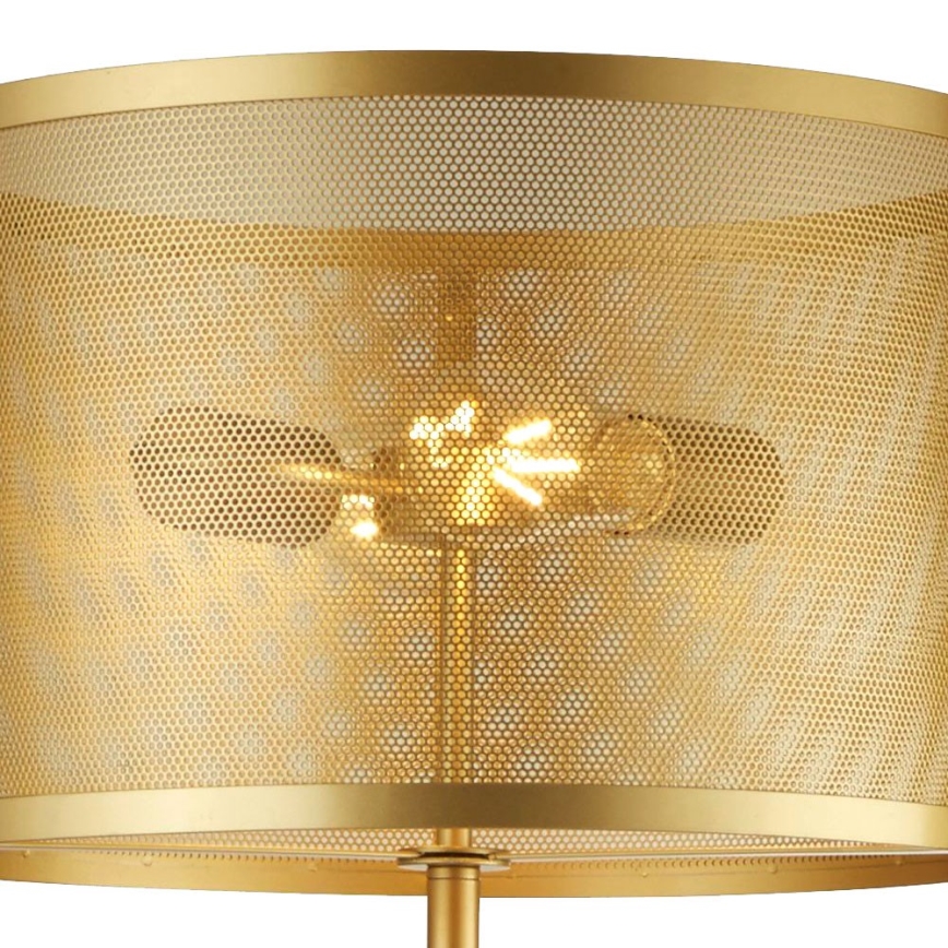 Searchlight EU2832-2GO - Golvlampa FISHNET 2xE27/60W/230V guld