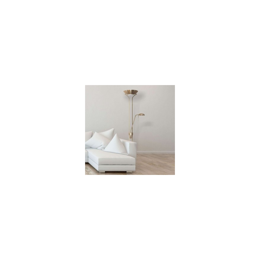 Searchlight - Ljusreglerad golvlampa MOTHILD 1xR7s/14W+1xG9/8W/230V