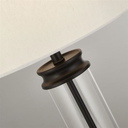 Searchlight - Bordslampa PEDESTAL 1xE27/60W/230V svart