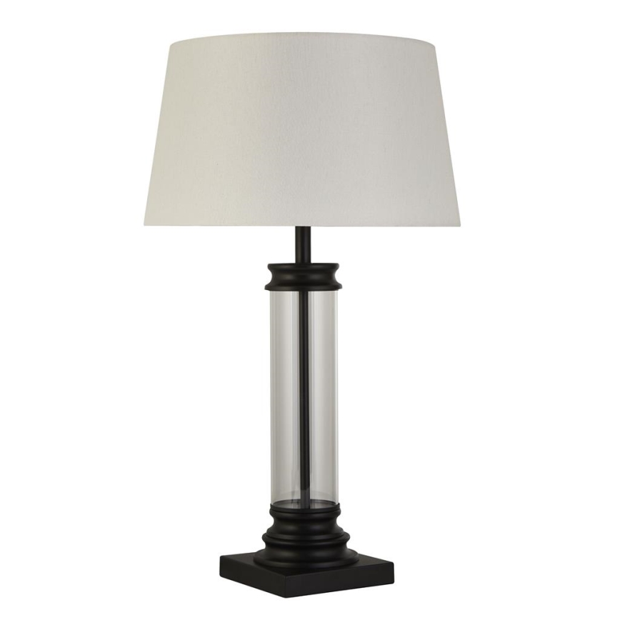 Searchlight - Bordslampa PEDESTAL 1xE27/60W/230V svart