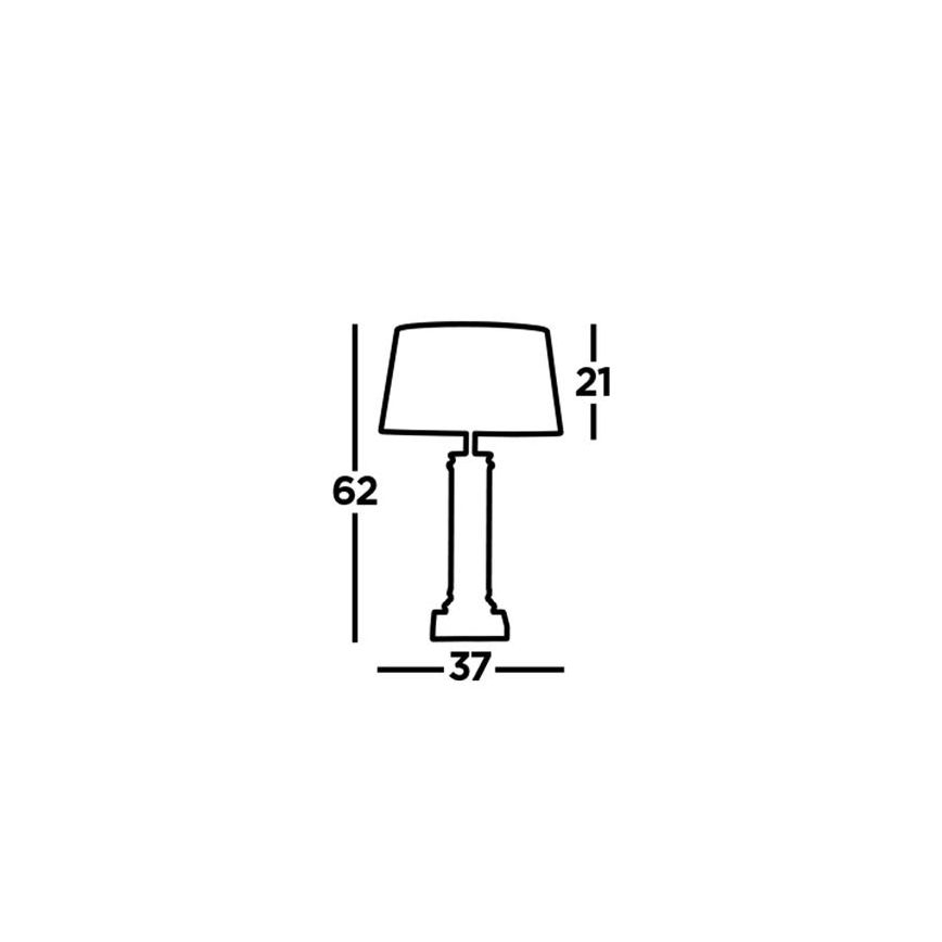Searchlight - Bordslampa PEDESTAL 1xE27/60W/230V svart