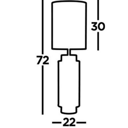 Searchlight - Bordslampa FLASK 1xE27/60W/230V blå