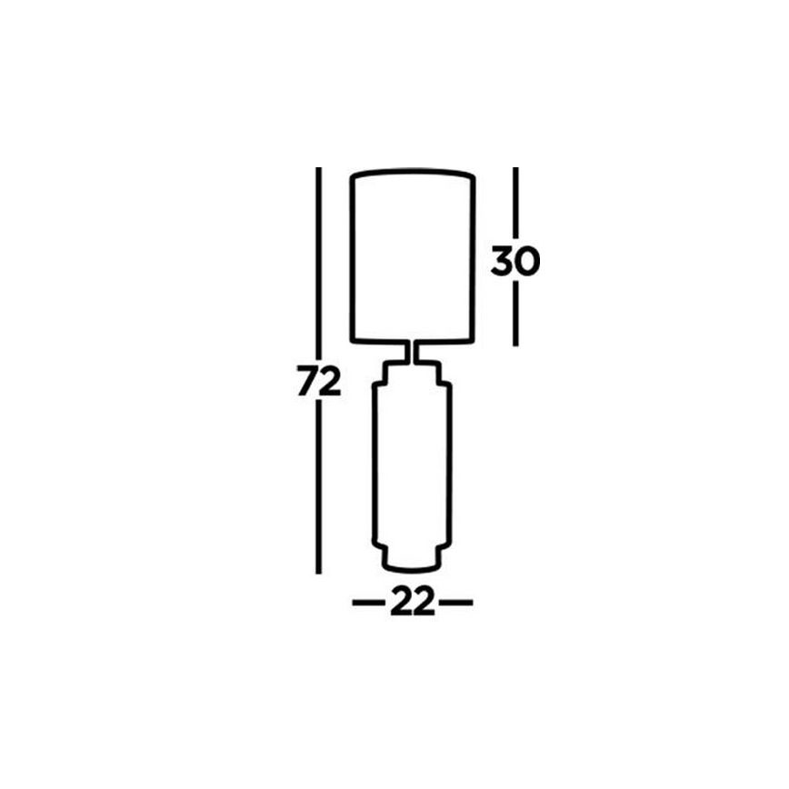 Searchlight - Bordslampa FLASK 1xE27/60W/230V beige