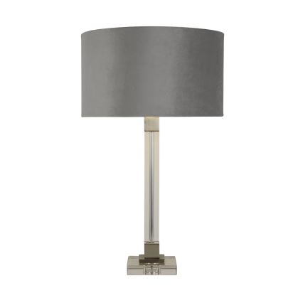 Searchlight - Bordslampa SCARBOROUGH 1xE27/60W/230V grå