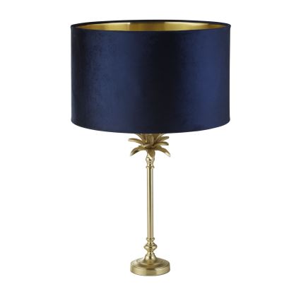 Searchlight - Bordslampa PALM 1xE27/10W/230V blå/guld