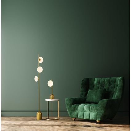 Searchlight - Bordslampa PEBBLE 1xG9/7W/230V guld