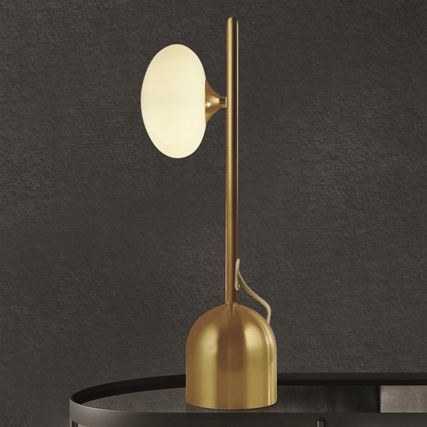 Searchlight - Bordslampa PEBBLE 1xG9/7W/230V guld