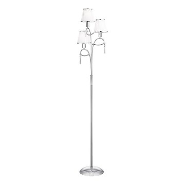 Searchlight - Golvlampa SIMPLICITY 3xE14/60W/230V skinande krom