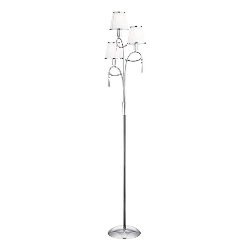 Searchlight - Golvlampa SIMPLICITY 3xE14/60W/230V skinande krom