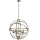 Searchlight - Kedjeupphängd taklampa ORBIT 6xE14/60W/230V mässing