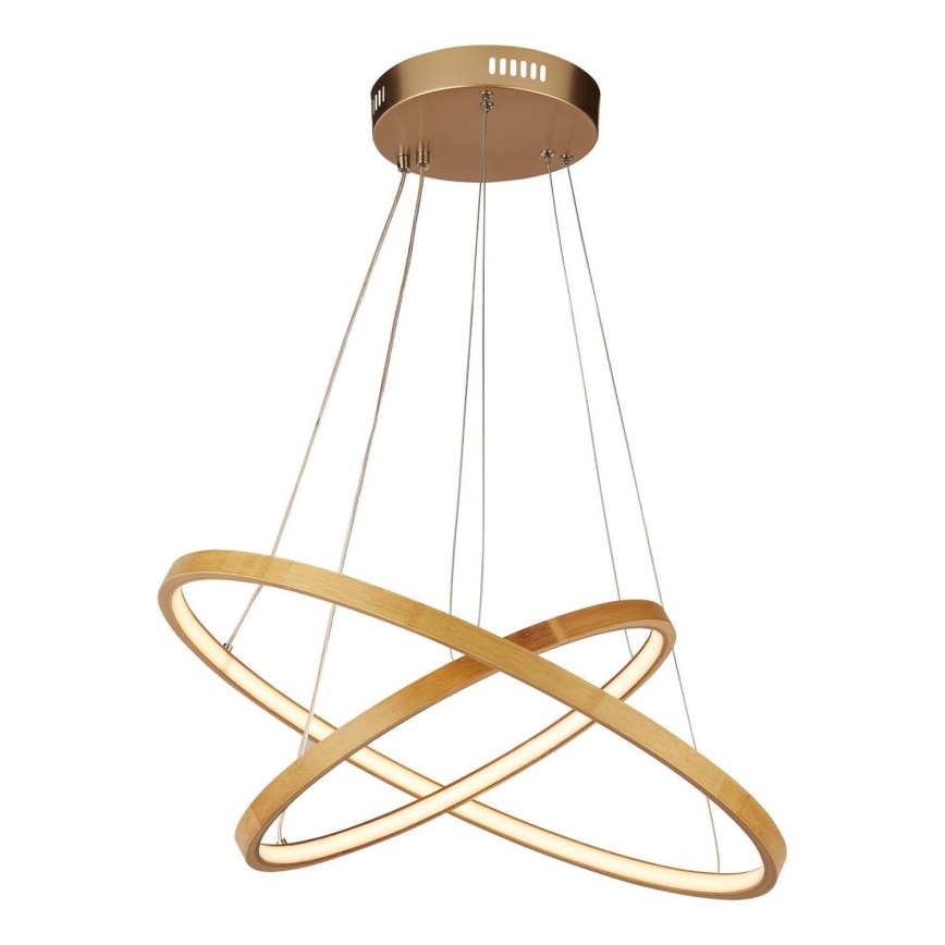 Searchlight - LED ljuskrona med textilsladd ETERNITY LED/12W/230V guld