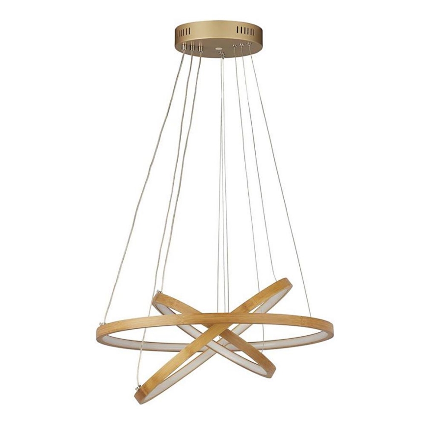 Searchlight - LED ljuskrona med textilsladd ETERNITY LED/34,5W/230V guld