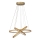 Searchlight - LED ljuskrona med textilsladd ETERNITY LED/34,5W/230V guld