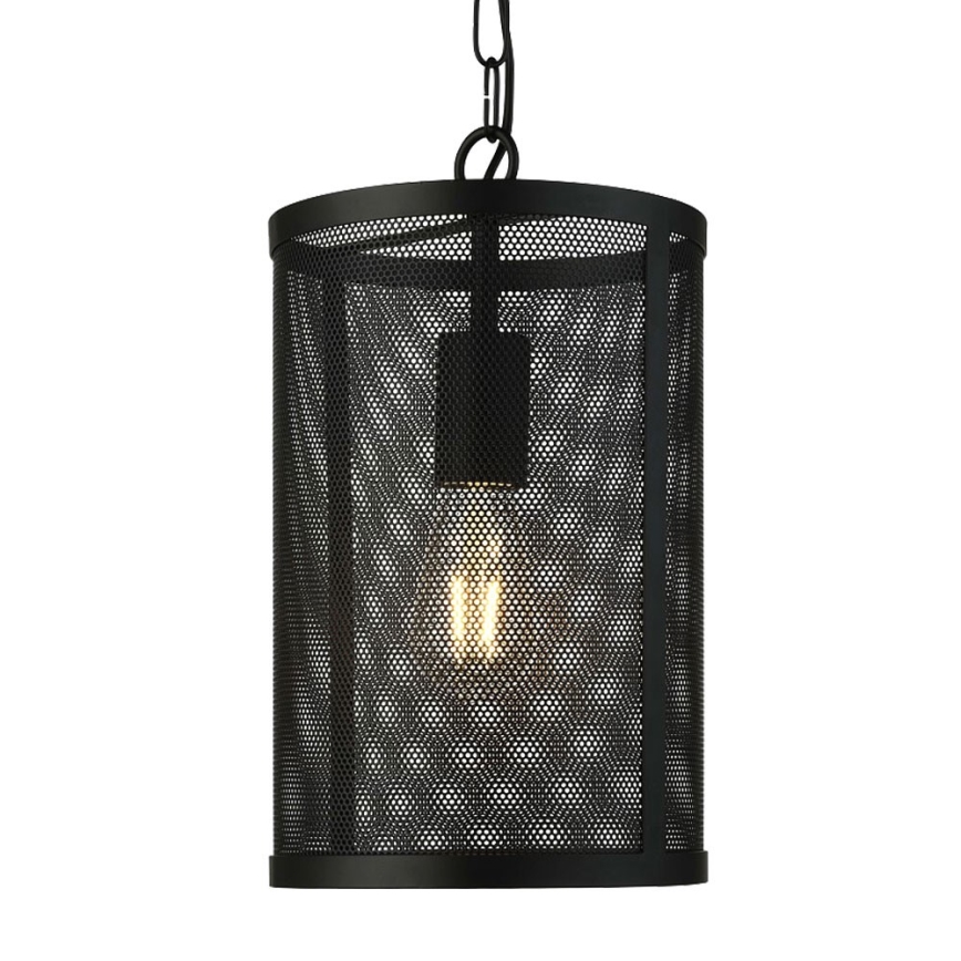 Searchlight - Ljuskrona med kedja FISHNET 1xE27/60W/230V svart