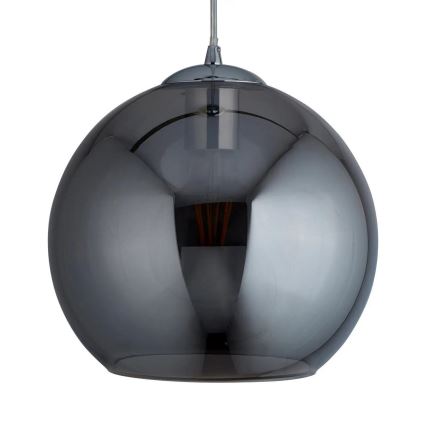 Searchlight - Ljuskrona med snöre kula 1xE27/60W/230V svart
