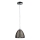 Searchlight - Ljuskrona med textilsladd 1xE27/60W/230V diameter 19 cm brun