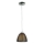 Searchlight - Ljuskrona med textilsladd 1xE27/60W/230V diameter 19 cm svart